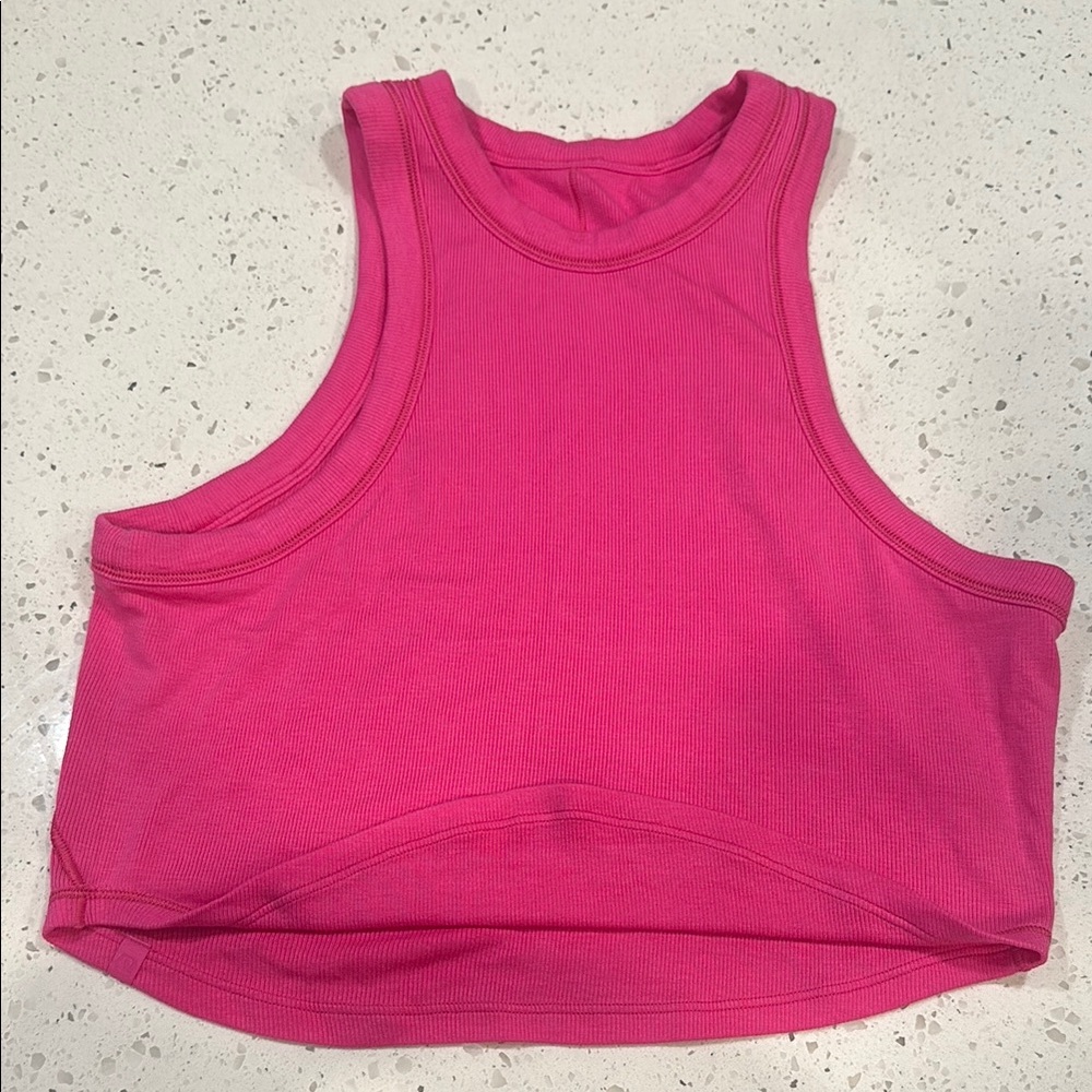 Lululemon Athletica Pink Crop Tank Top